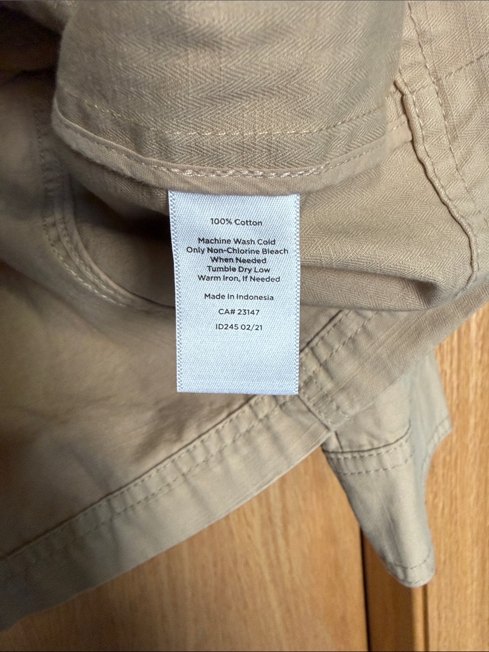 Talbots Small Light Beige Utility Jacket - Picture 3 of 6